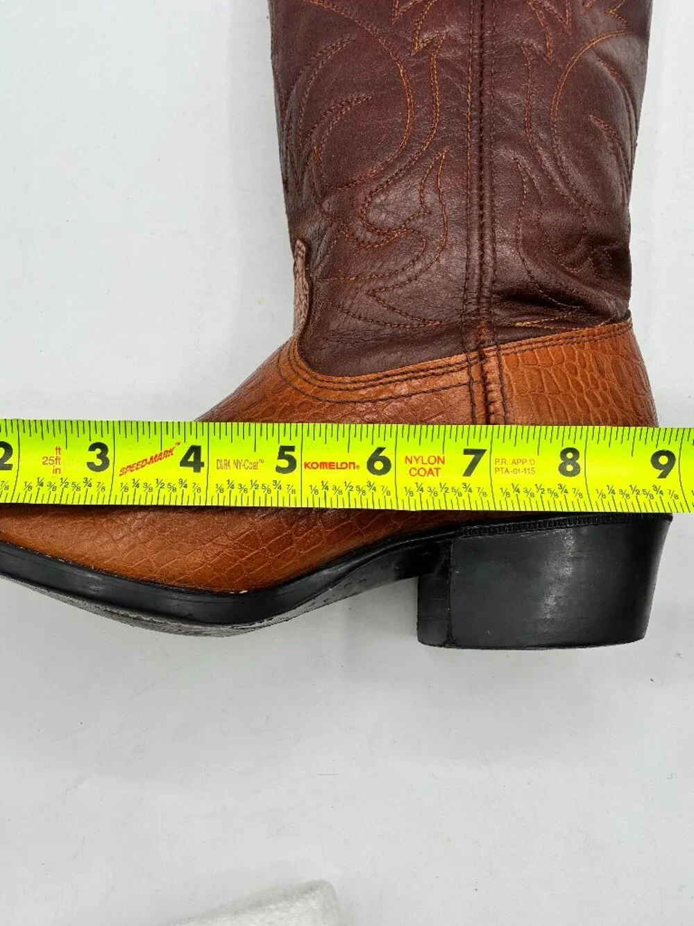 Vintage ACME 2334 Western Cowboy Boots Brown Leather Balance Youth Sz 3.5 D, VGC